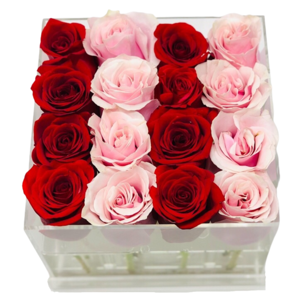BUILD YOUR OWN FRESH ROSE BOX: Elle Box - Stripe - Ohana Moments