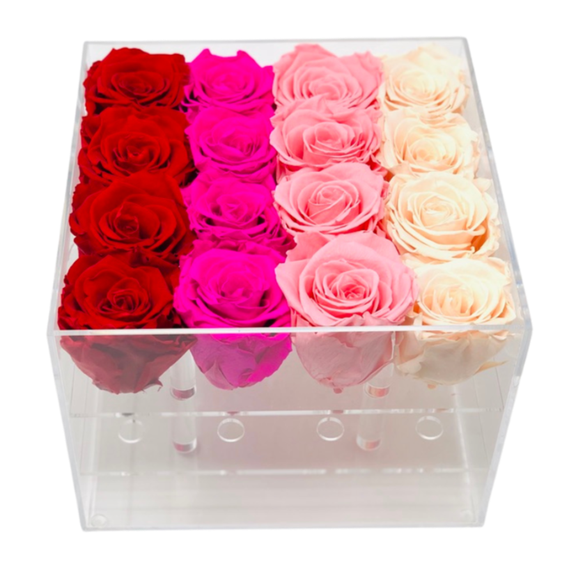 The Ombre Forever Rose Box - Medium - Ohana Moments