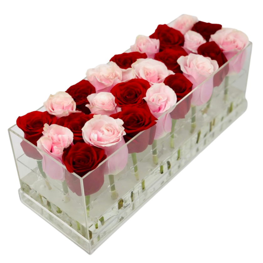 BUILD YOUR OWN FRESH ROSE BOX MIAMI: Aldi Box - Checkered - Ohana Moments