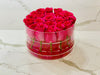 Modern Rose Box with Preserved long last lasting roses that last for years with Hot Pink Roses