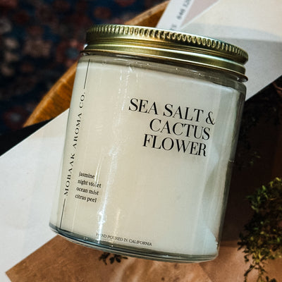 Sea Salt & Cactus Flower Candle - Ohana Moments