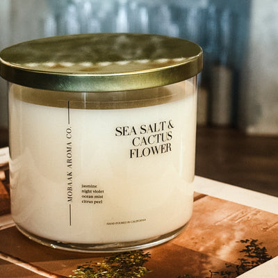Sea Salt & Cactus Flower Candle - Ohana Moments