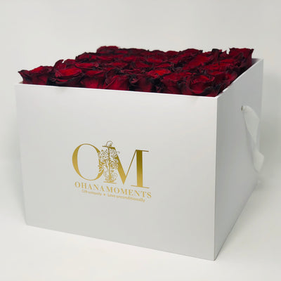 The Catalina - Large Fresh Roses Miami- Solid (36-42 roses) - Ohana Moments