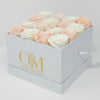 The Catalina Forever Rose Box - Medium - Checkered (16 roses) - Ohana Moments
