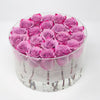 Modern Rose Box with preserved roses that last for years with lavender roses
