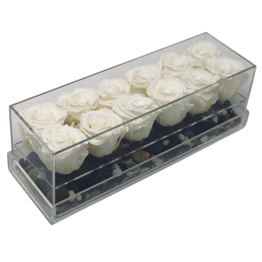 Eternally Yours Fresh Rose Box Miami - Small - Ohana Moments