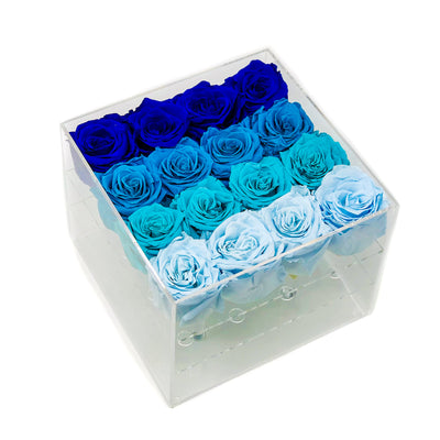 Hot Blue Summer Forever Rose Box - Medium - Ohana Moments