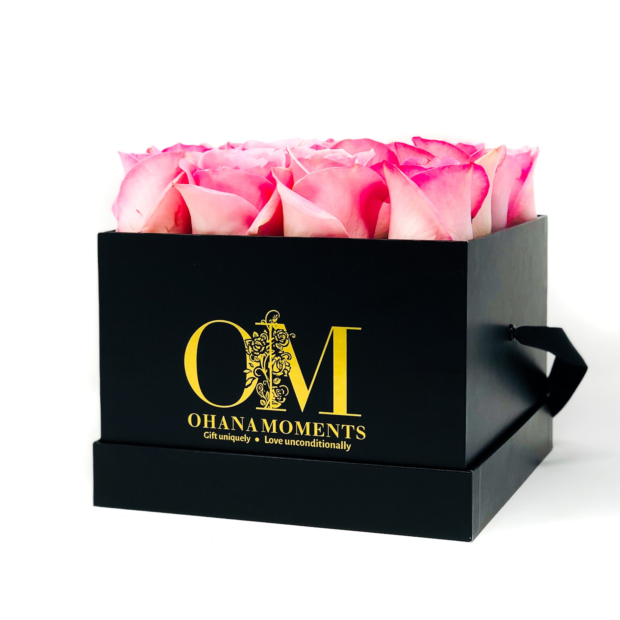 The Mia Forever Rose Box - Medium - Solid (16 roses)