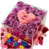 Metallic Pink Forever Rose Box - Medium - Ohana Moments
