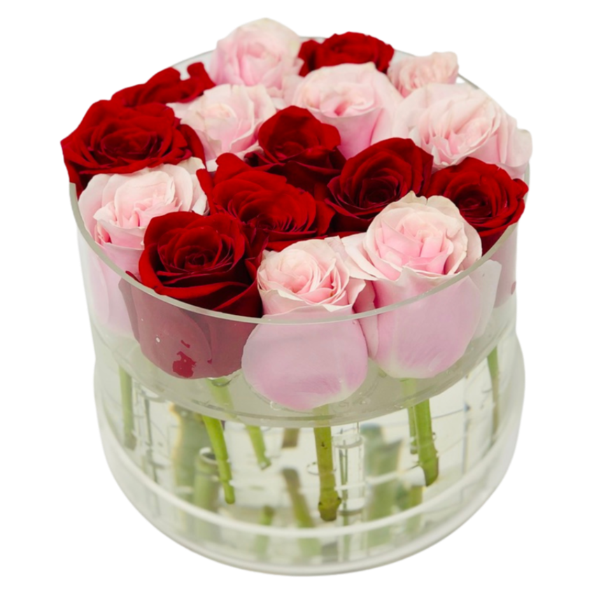 The Checkered Forever Rose Box - Medium - Ohana Moments