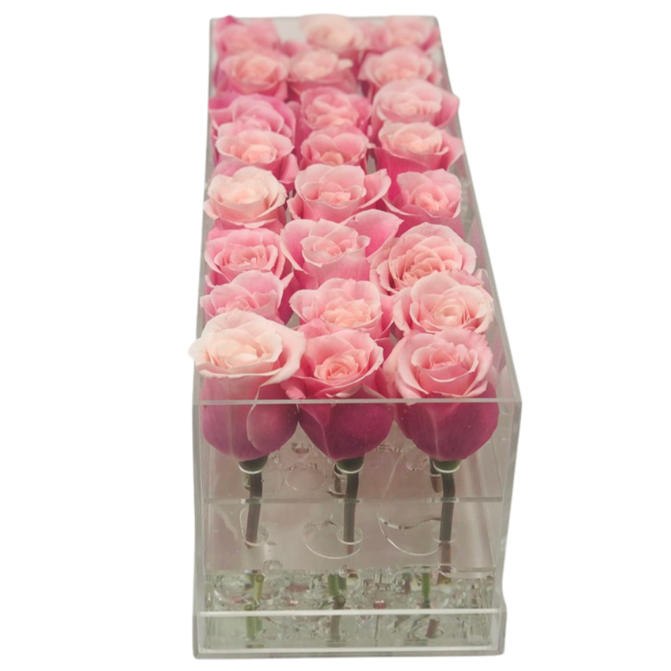 The Classic Light Pink Forever Rose Box - Large - Ohana Moments