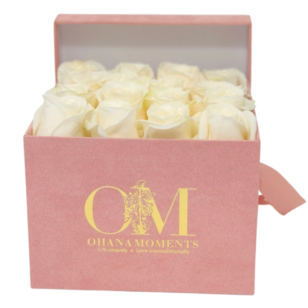 The Lucy - Medium Velvet - Solid (16 roses) - Ohana Moments
