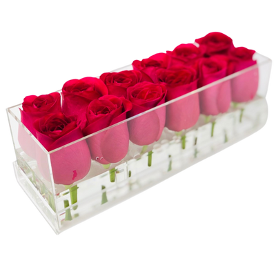 The Stunner Hot Pink Forever Rose Box - Small - Ohana Moments