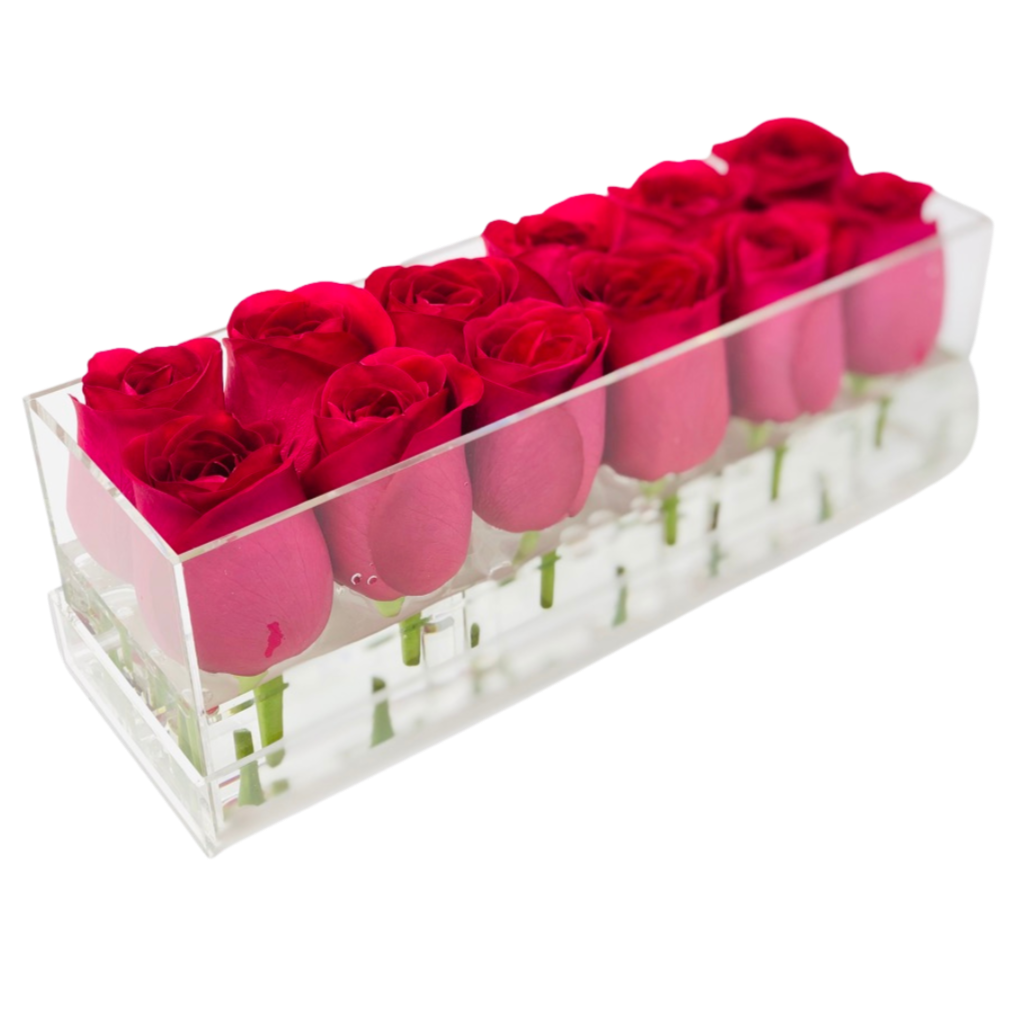 The Stunner Hot Pink Rose Box - Small - Ohana Moments