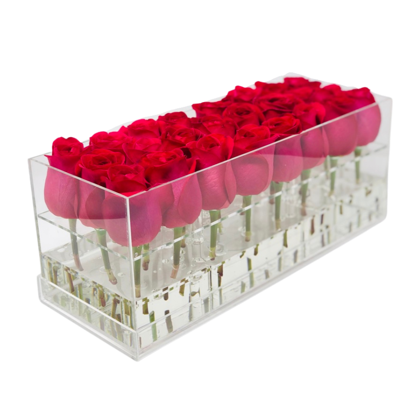 The Classic Hot Pink Rose Box - Large - Ohana Moments