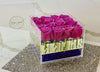 Modern Rose Box with preserved roses that last for years in lavender roses and jewelry drawer