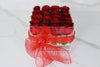 Modern Rose Box with preserved roses that last for years with red roses